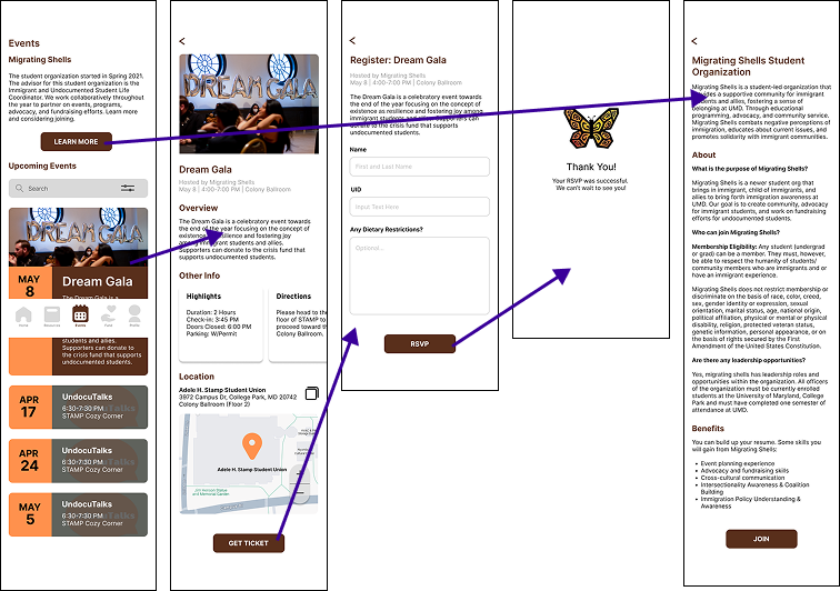 Events task flow